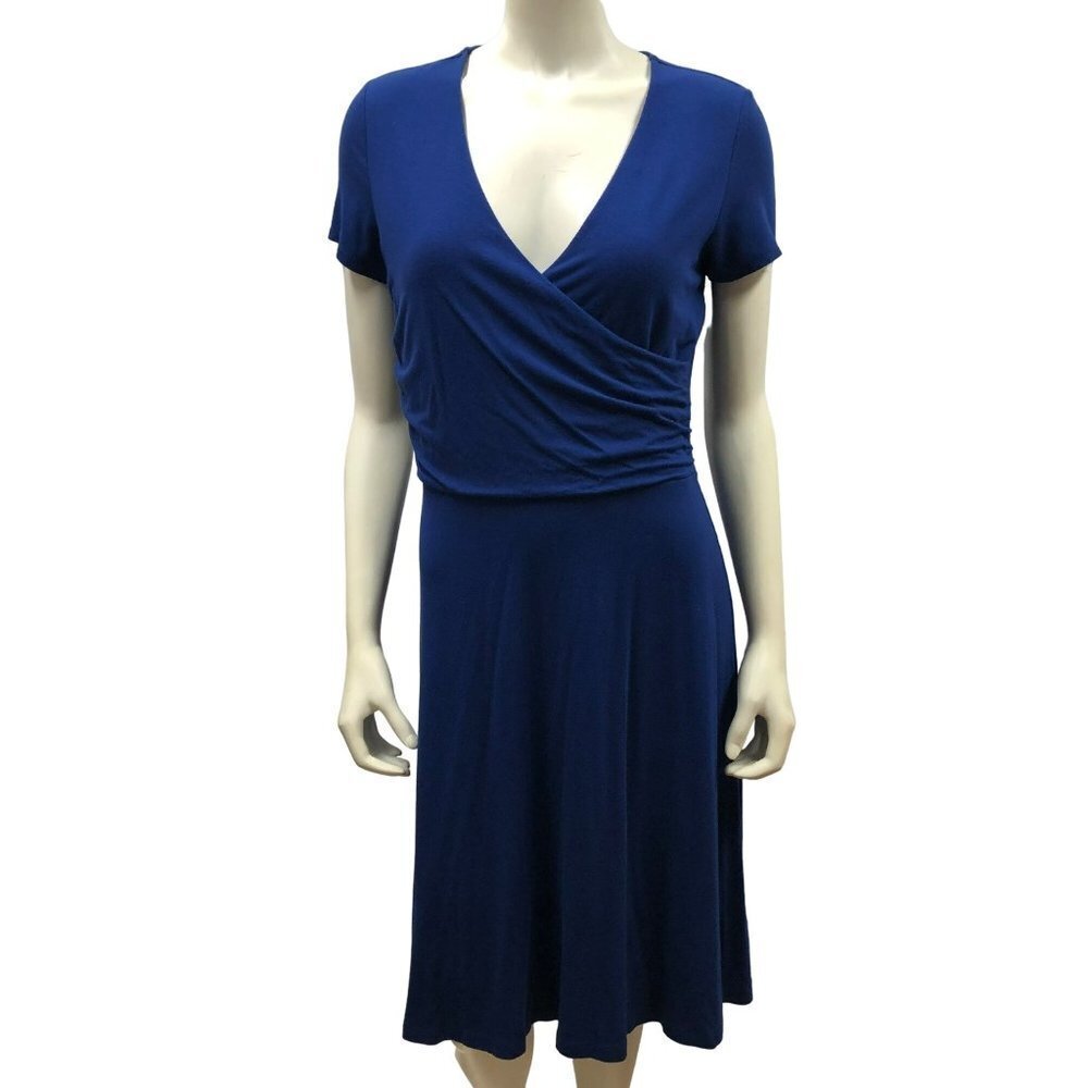 LANDS END NAVY A LINE CASUAL DRESS‎ size 6-8